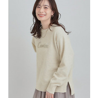 【S-LL/洗濯機可】ふわふわがやみつきになる柔らかさ スウェットライクロゴニット