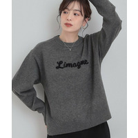 【S-LL/洗濯機可】ふわふわがやみつきになる柔らかさ スウェットライクロゴニット