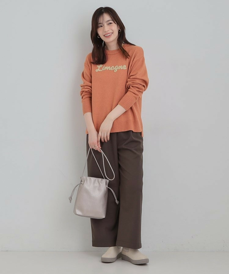 柔らかくフワフワした風合いがやみつきに スウェットライクロゴニット12