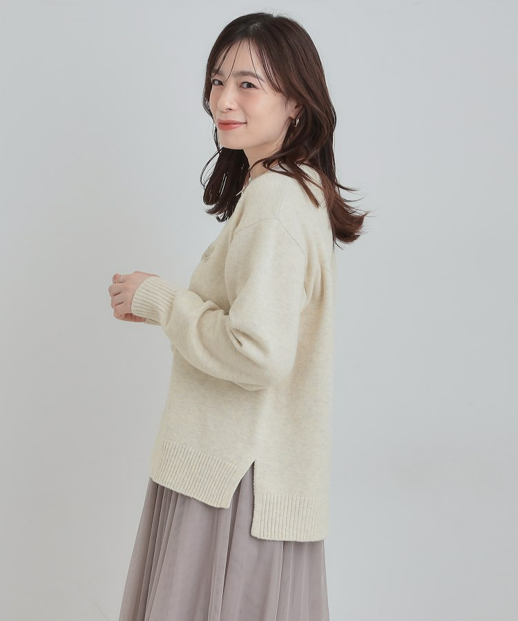 柔らかくフワフワした風合いがやみつきに スウェットライクロゴニット14