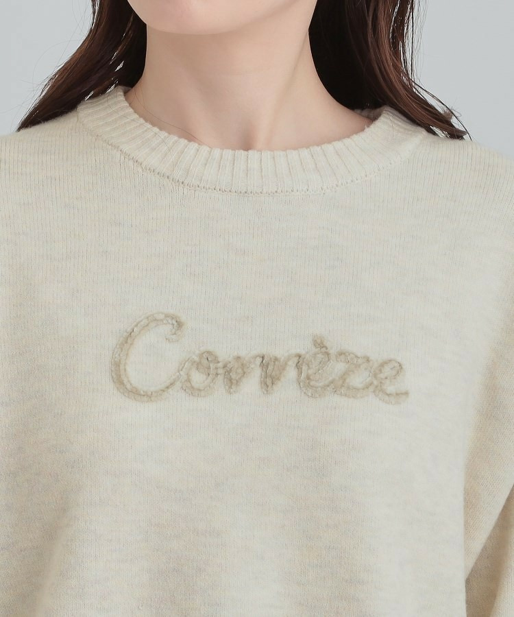 柔らかくフワフワした風合いがやみつきに スウェットライクロゴニット21