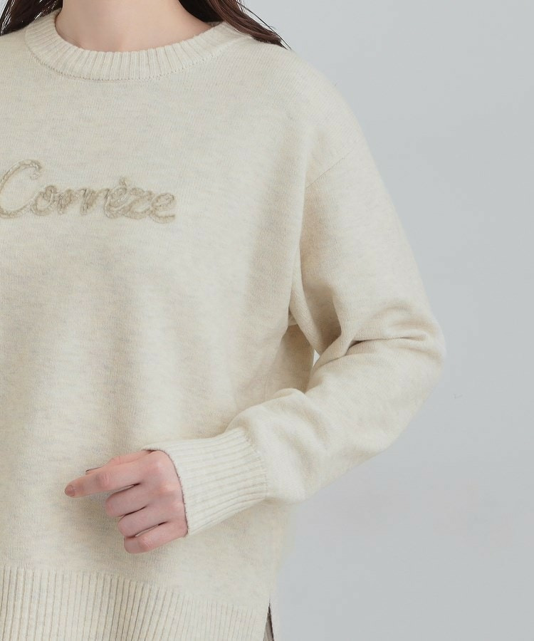 柔らかくフワフワした風合いがやみつきに スウェットライクロゴニット22