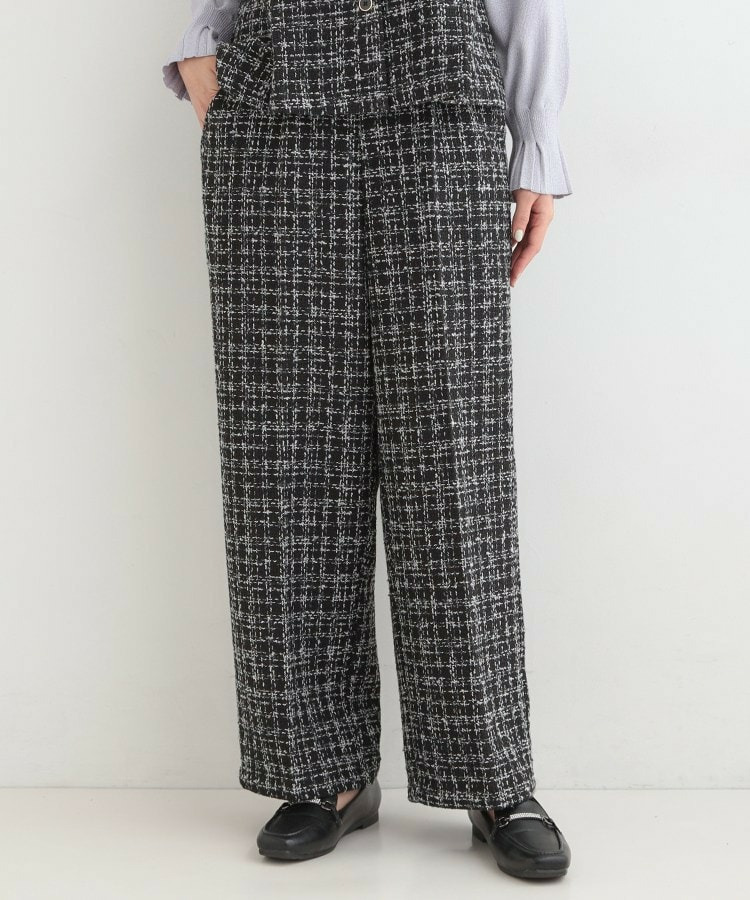 【2点セット/S-LL】着るだけで決まる クラシカルなツイード調 チェック柄セットアップ11