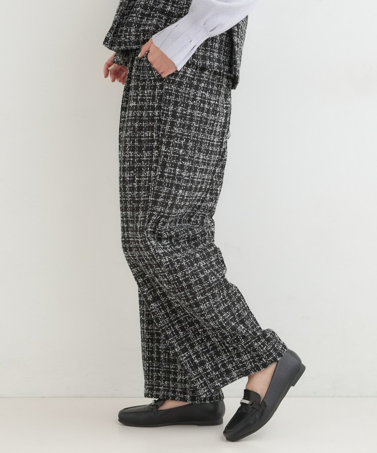 【2点セット/S-LL】着るだけで決まる クラシカルなツイード調 チェック柄セットアップ12