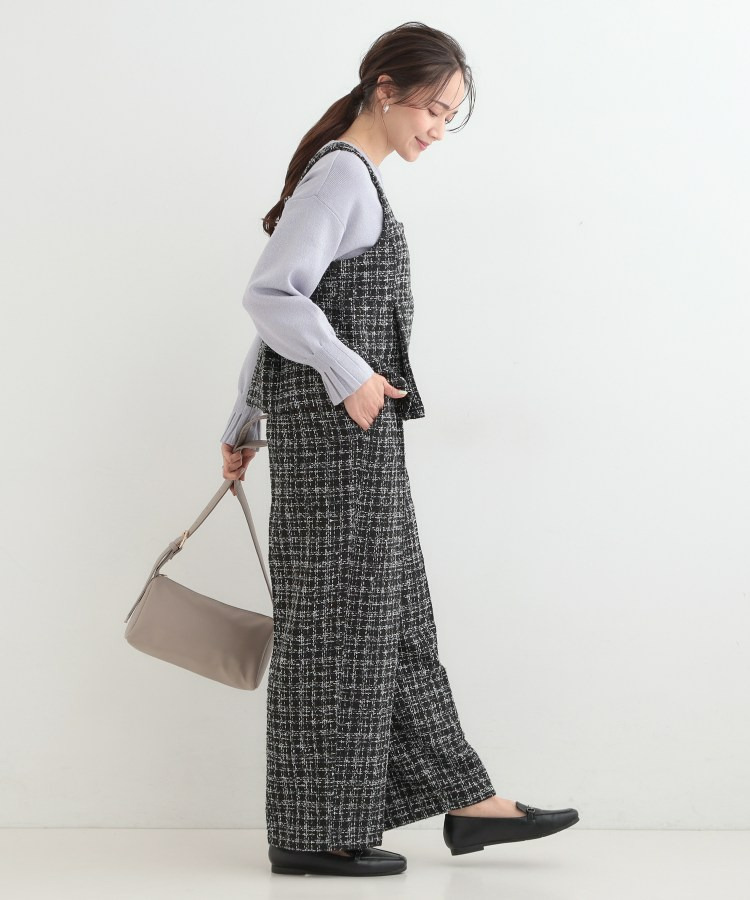【2点セット/S-LL】着るだけで決まる クラシカルなツイード調 チェック柄セットアップ14