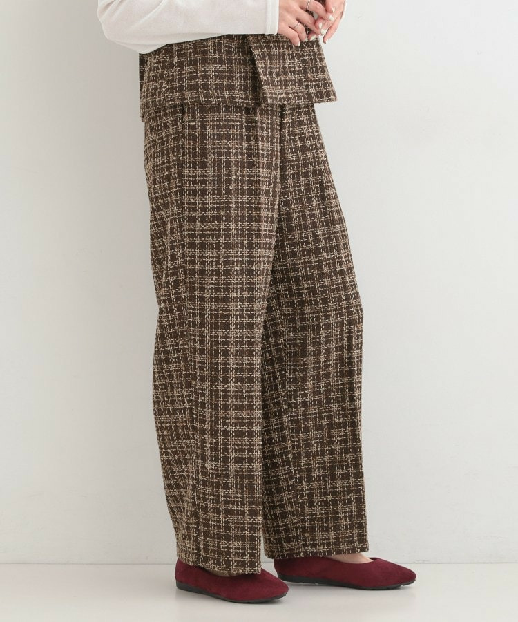 【2点セット/S-LL】着るだけで決まる クラシカルなツイード調 チェック柄セットアップ19