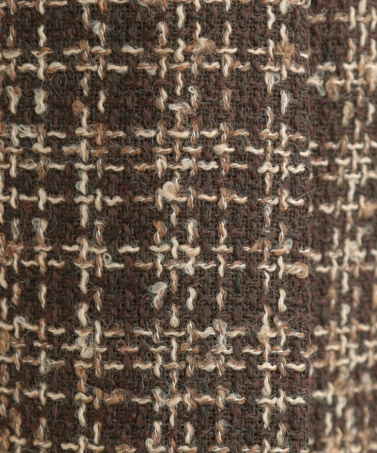 【2点セット/S-LL】着るだけで決まる クラシカルなツイード調 チェック柄セットアップ22