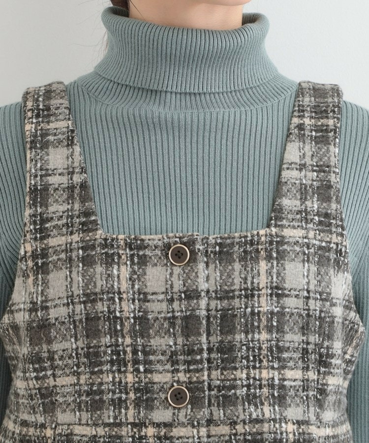 【2点セット/S-LL】着るだけで決まる クラシカルなツイード調 チェック柄セットアップ26