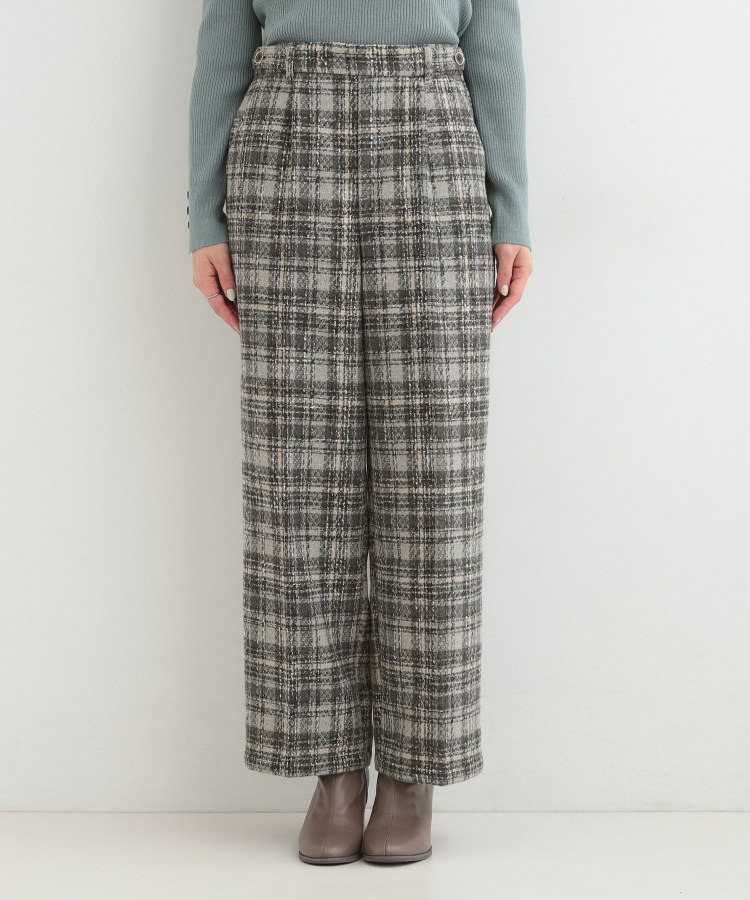 【2点セット/S-LL】着るだけで決まる クラシカルなツイード調 チェック柄セットアップ29