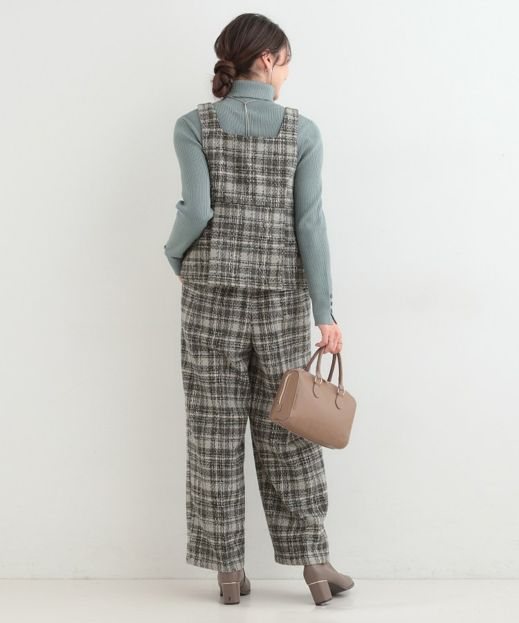 【2点セット/S-LL】着るだけで決まる クラシカルなツイード調 チェック柄セットアップ7