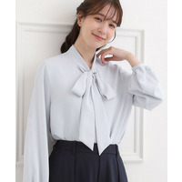 【洗える】すっきりバランスにこだわったボウブラウス