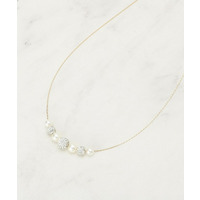 【セレモニー】ポイントパヴェショートネックレス