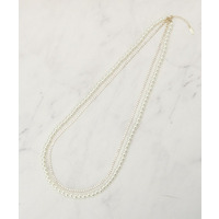 【セレモニー】2連ダイヤレーンロングネックレス