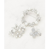 【セレモニー】3点セットブローチ