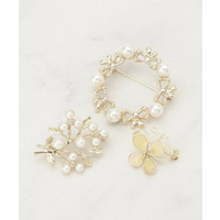 【セレモニー】3点セットブローチ