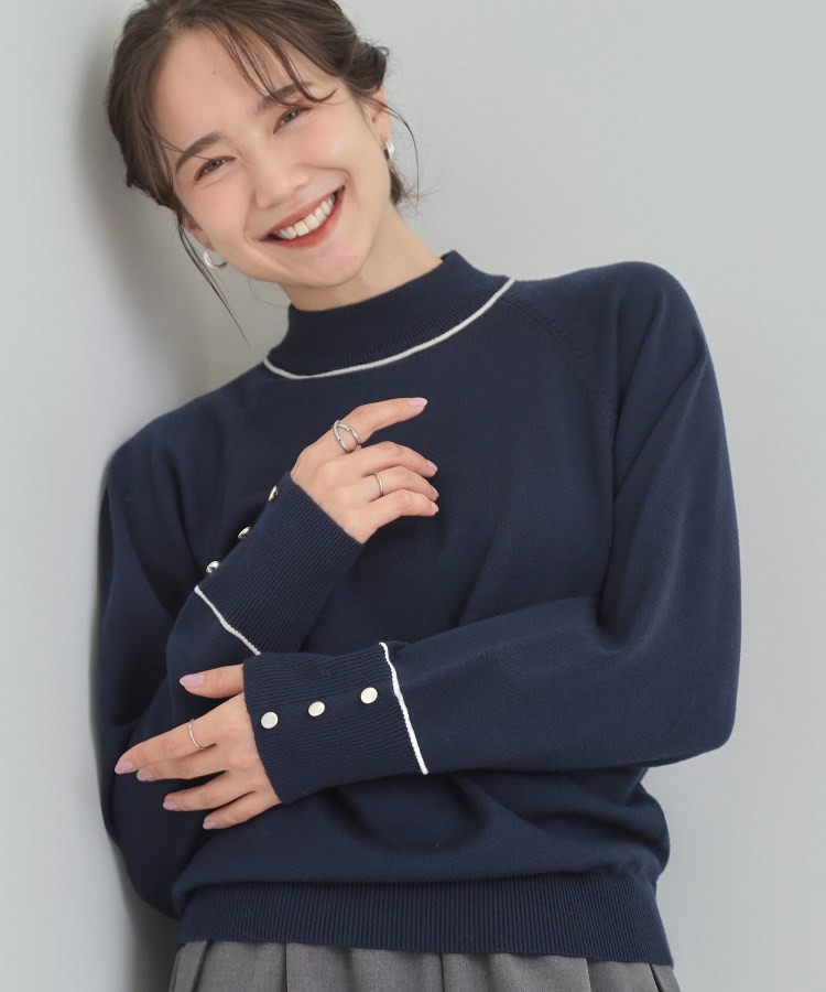 【洗濯機可/吸湿発熱】もちもちでチクチクしにくいハイネックニット1