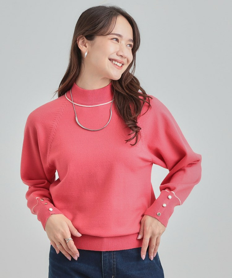 【洗濯機可/吸湿発熱】もちもちでチクチクしにくいハイネックニット14