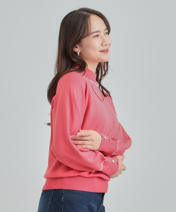 【洗濯機可/吸湿発熱】もちもちでチクチクしにくいハイネックニット15