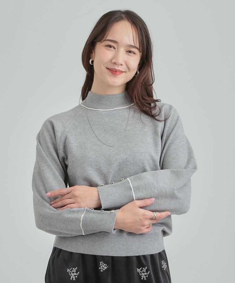 【洗濯機可/吸湿発熱】もちもちでチクチクしにくいハイネックニット2