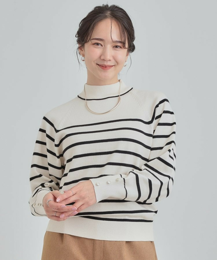 【洗濯機可/吸湿発熱】もちもちでチクチクしにくいハイネックニット22