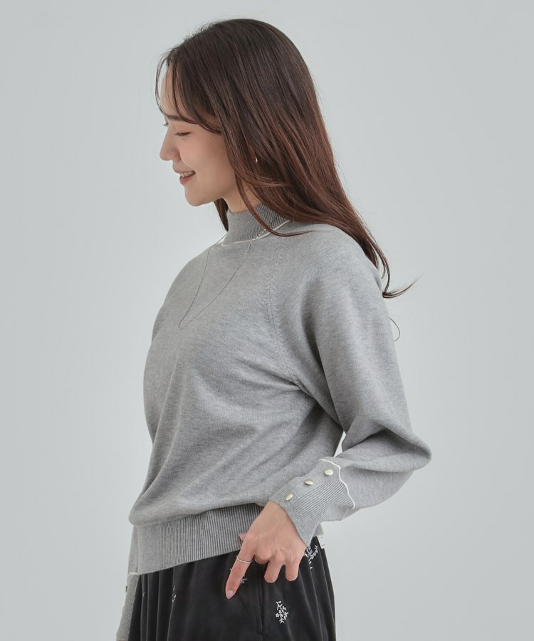 【洗濯機可/吸湿発熱】もちもちでチクチクしにくいハイネックニット3