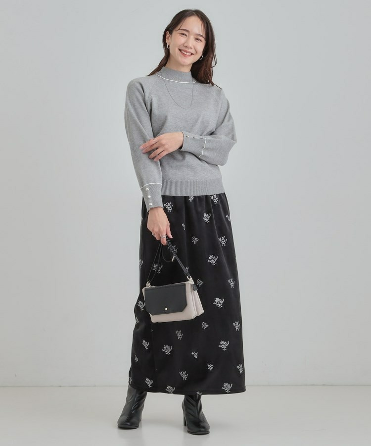 【洗濯機可/吸湿発熱】もちもちでチクチクしにくいハイネックニット4