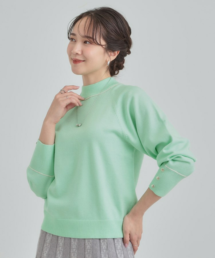 【洗濯機可/吸湿発熱】もちもちでチクチクしにくいハイネックニット7