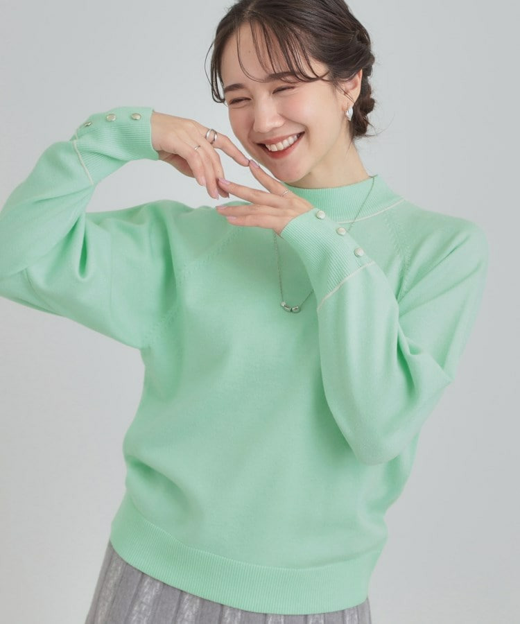 【洗濯機可/吸湿発熱】もちもちでチクチクしにくいハイネックニット1