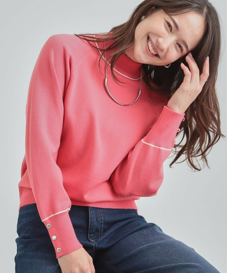 【洗濯機可/吸湿発熱】もちもちでチクチクしにくいハイネックニット1