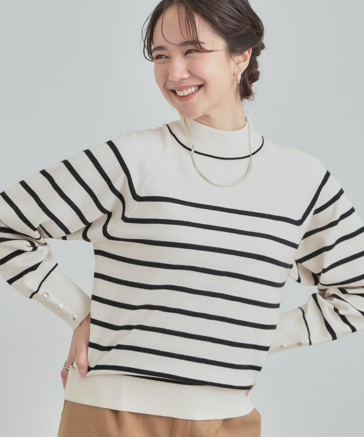 【洗濯機可/吸湿発熱】もちもちでチクチクしにくいハイネックニット1