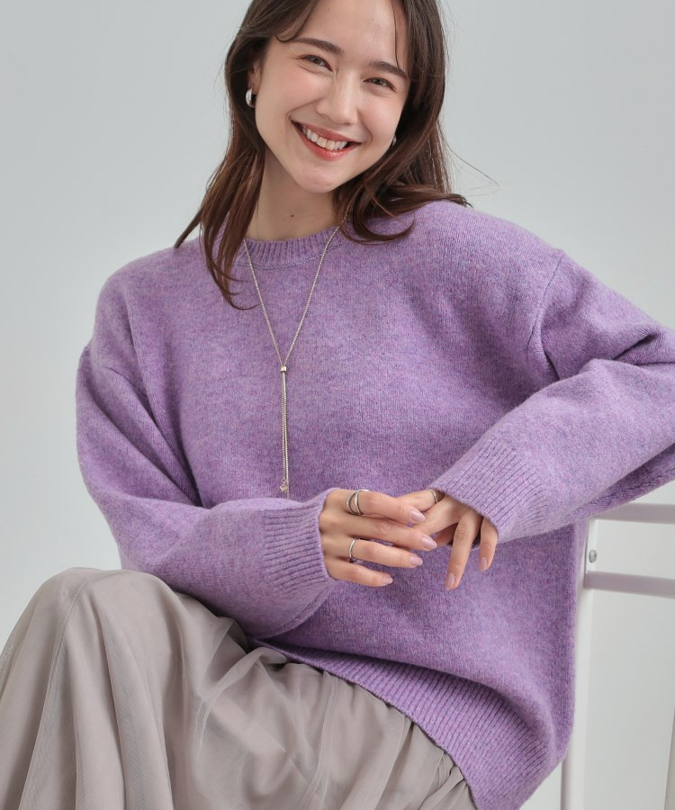 【洗濯機可/S-LL】色違いで欲しくなる ふんわりゆるニット