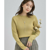 【絶妙なゆるピタ/洗濯機可】ちくちくしにくい リブハイネックやわらかニット