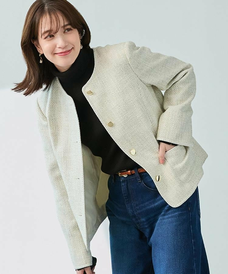 柔らかく軽い ライトツイードジャケット