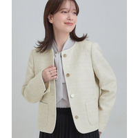 【S-3L】柔らかく軽い ライトツイードジャケット