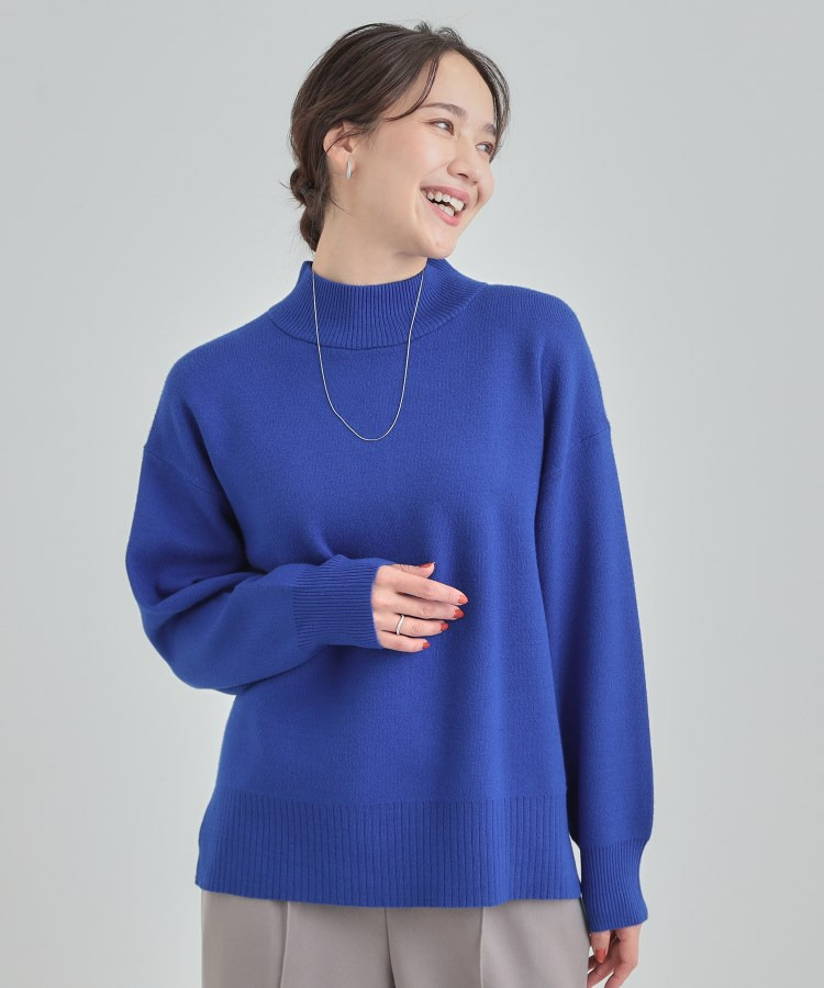 【洗濯機可/S-LL】もちもちハイネックニット18