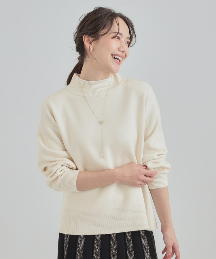 【洗濯機可/S-LL】もちもちハイネックニット2