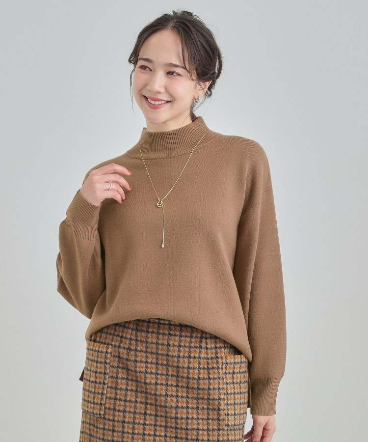 【洗濯機可/S-LL】もちもちハイネックニット22