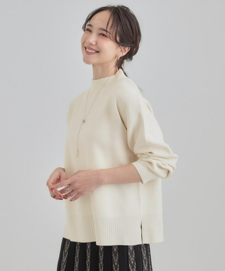 【洗濯機可/S-LL】もちもちハイネックニット3