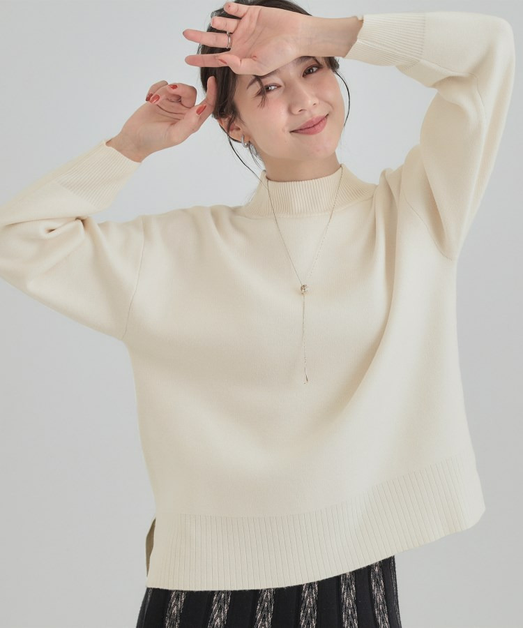 【洗濯機可/S-LL】もちもちハイネックニット1