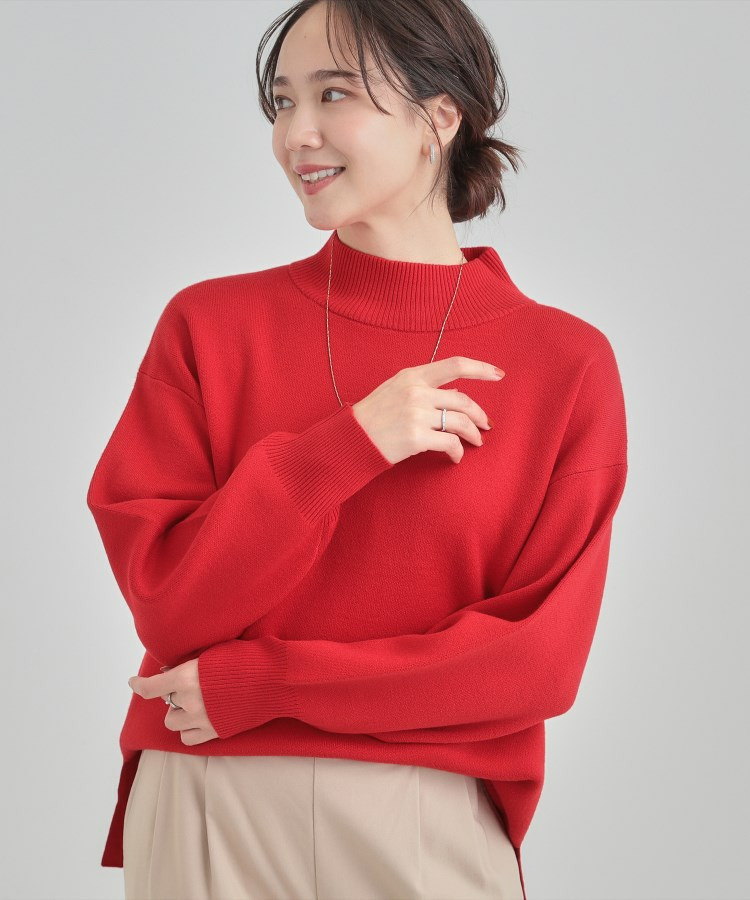 【洗濯機可/S-LL】もちもちハイネックニット1