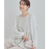 時短できちんと見えが叶う フェイクレイヤードブラウス