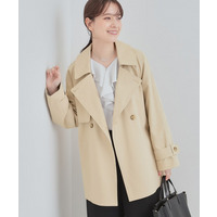 【S-LL/撥水】通勤やお出かけにも活躍 ミドルトレンチコート