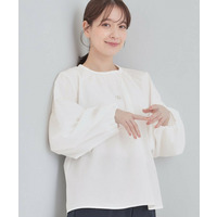 【洗濯機可/S-LL】ジレスタイルに ぽわん袖ブラウス