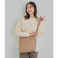 【8ポケット】フロント切り替えショルダーバッグ