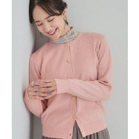 【洗濯機可/S-LL】すっきり見えでやわらかタッチな クルーネックカーディガン