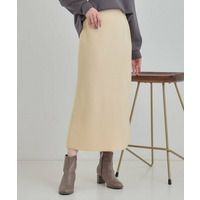 【洗濯機可/セットアップ可/毛玉になりにくい】心地よく穿ける ニットナロースカート