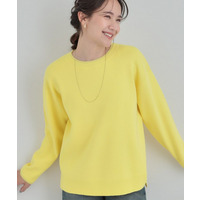 【洗濯機可/セットアップ可/毛玉になりにくい】クルーネックニット