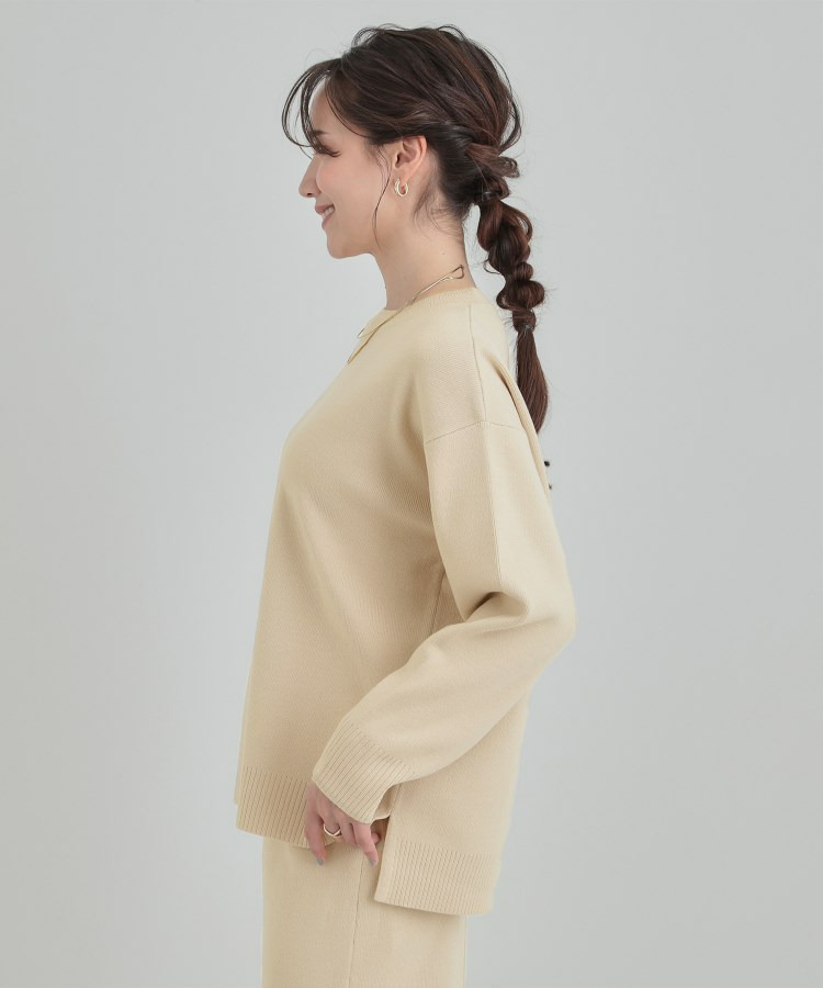 【洗濯機可/セットアップ可/毛玉になりにくい】クルーネックニット19