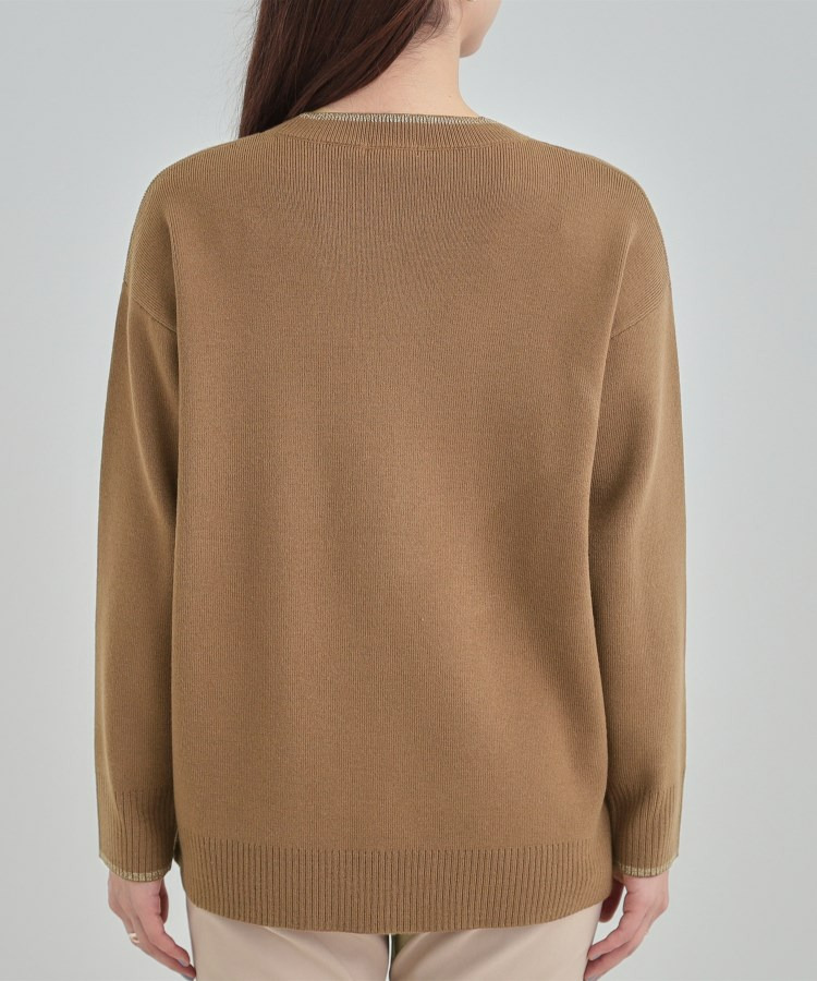 【洗濯機可/セットアップ可/毛玉になりにくい】クルーネックニット28