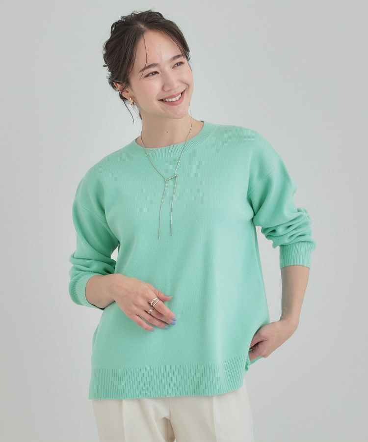 【洗濯機可/セットアップ可/毛玉になりにくい】クルーネックニット6